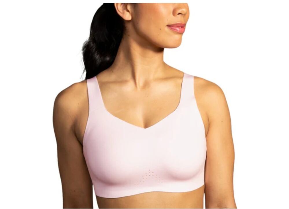 BROOKS Dare Underwire Run Bra NWT Size 44F Rosewater Running Walking High Impact